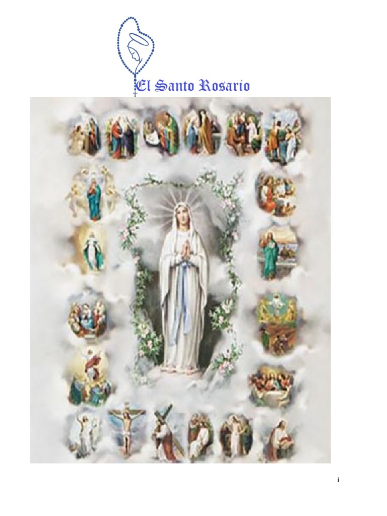 Devoción Al Santo Rosario PDF Rosario María, madre de Jesús