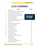 1.table of Contents-COSH Manual