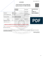 Print e-fee receipt for vehicle registration in Maharashtra