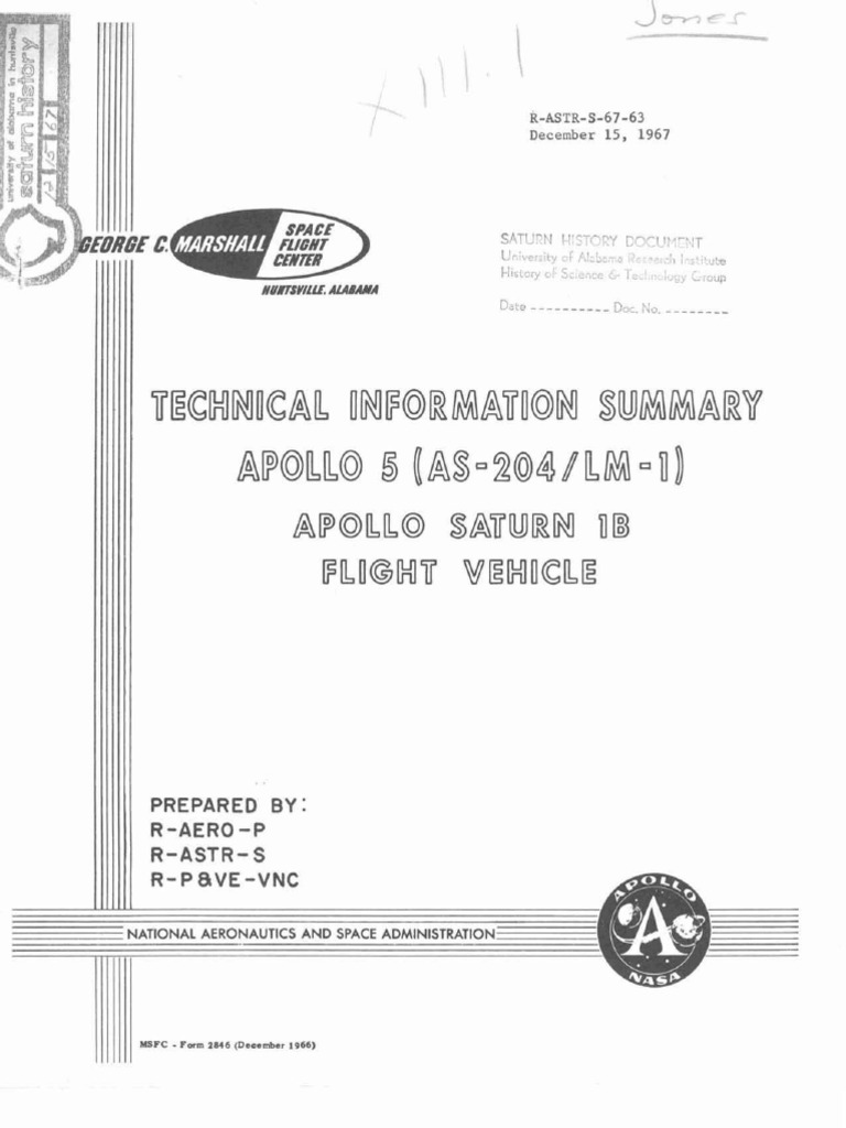 AS-204/LM-1 Mission Overview | PDF | Apollo Lunar Module | Saturn V ...