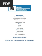 Plan de Estudio: Comercio Internacional y Aduanas | PDF | aduana | El ...