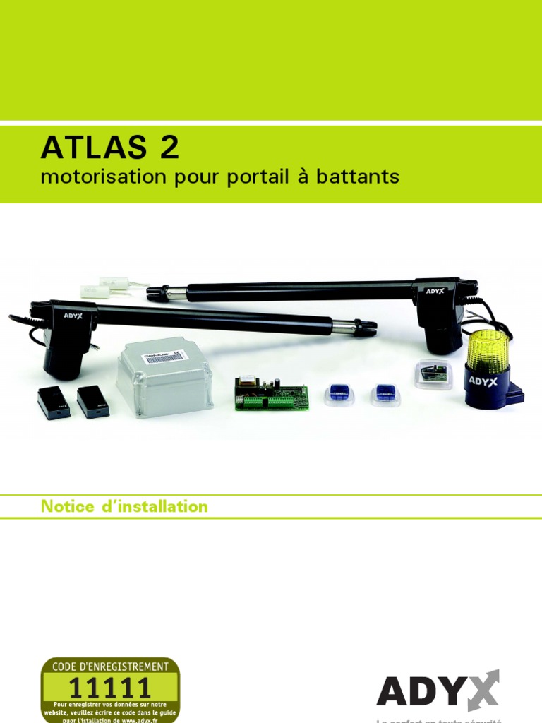 Installation Motorisation Portail Adyx PDF Perceuse — free download