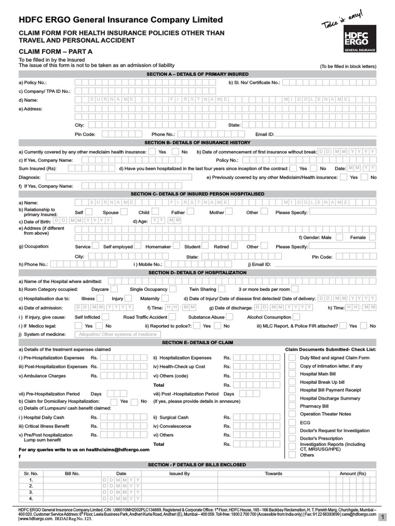 Hdfc Common Application Form Pdf