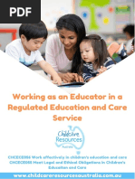 Learning Guide 055 & 056 Working As An Educator A Regulated Children's Centre 09.08.21