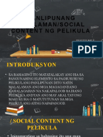Panlipunang Nilalaman o Social Content NG Pelikula 1