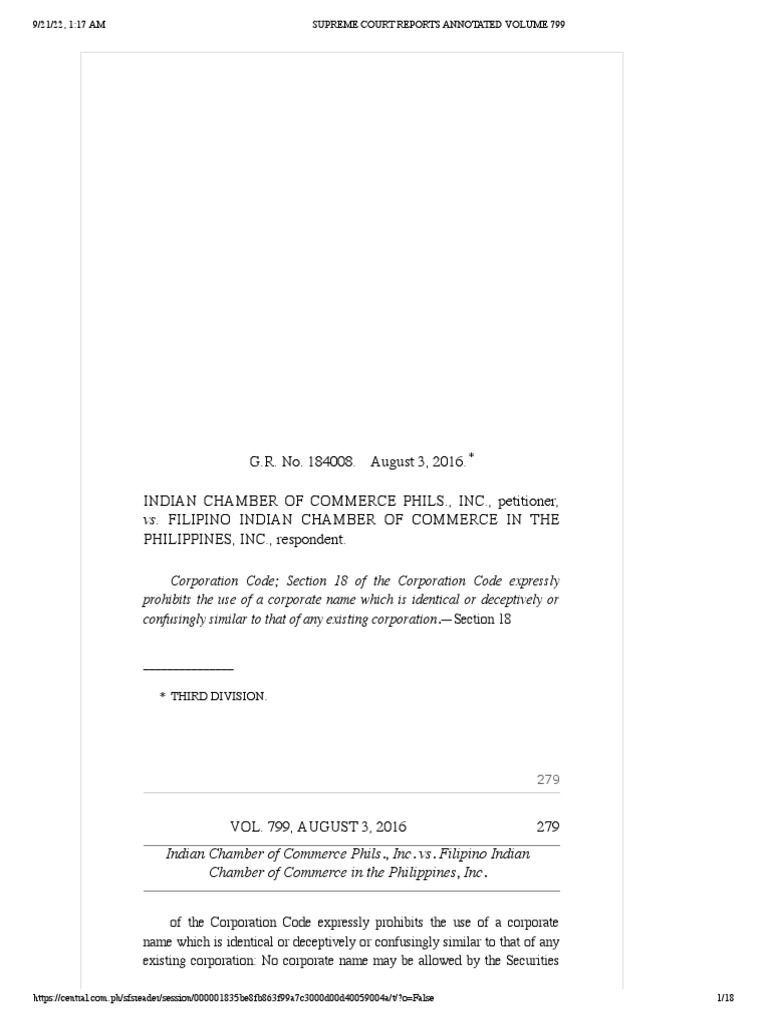 028 indian chamber of commerce phils inc vs filipino indian