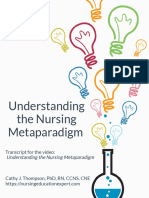 Nursing Metaparadigm Video Transcript