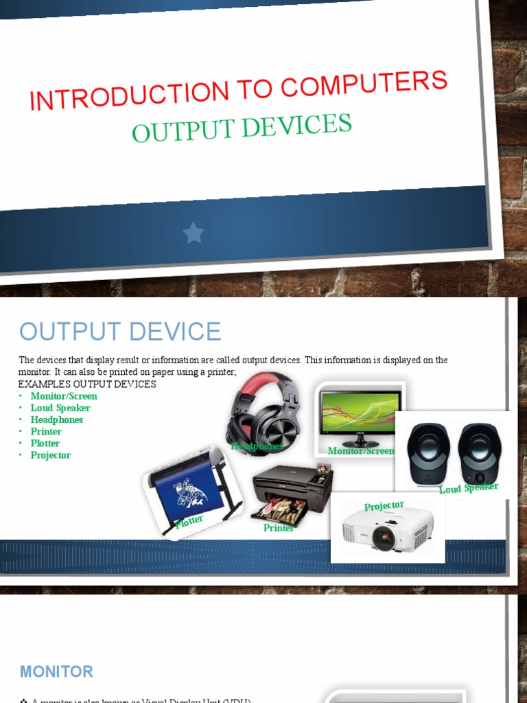 Output Devices | PDF
