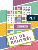 Fiche Pédagogique - Kit de Rentrée Pour Professeur Des Écoles