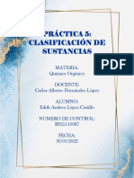 Clasificación de Sustancias