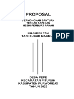 Proposal Permohonan Bantuan Ternak Sapi Ahmad Sidiq Al Kafi