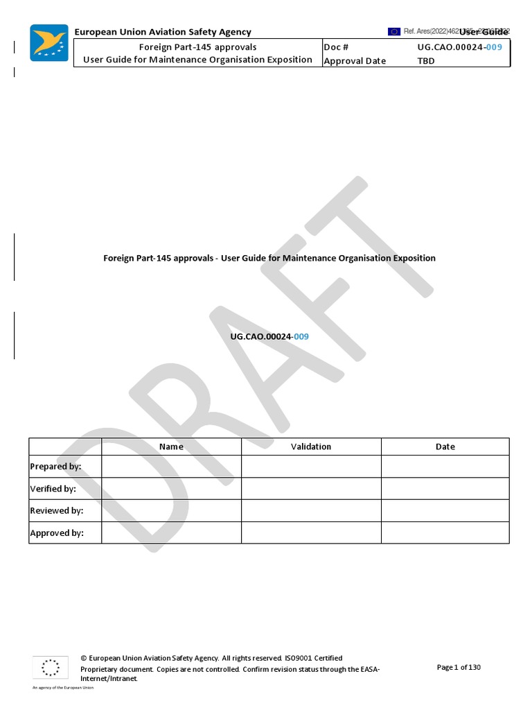 02 Moe Ug - Cao .00024-009 Draft | PDF | Aviation