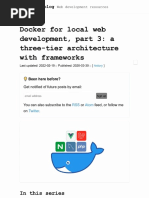 Docker For Local Web Development, Part 3-A Three-Tier Architecture With Frameworks