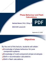 ENCH607-F2022-L03-Phase Behaviour & Flash Calculations
