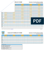 Horario Outubro