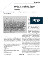 High-Efficient Preparation of Cross-Linked Cassava Starch by Microwave-Ultrasound-Assisted and Its Physicochemical Properties