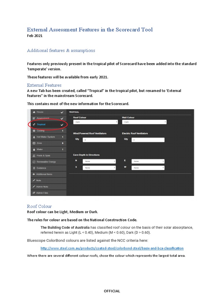 Enhancements to the Scorecard Tool to Improve Assessment of Tropical