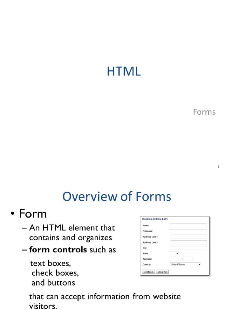 HTML Form Slideplayer | PDF