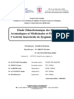 L'importance Des Plantes Médicinales Ne Cesse D'augmenter en Relation, D'une Part, Avec La Forte Augmentation de La Demande Mond