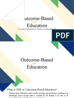 Outcomes-Based EducationMatching Intentions With Accomplishments