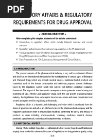 Regulatory Affairs & Regulatory Requirements