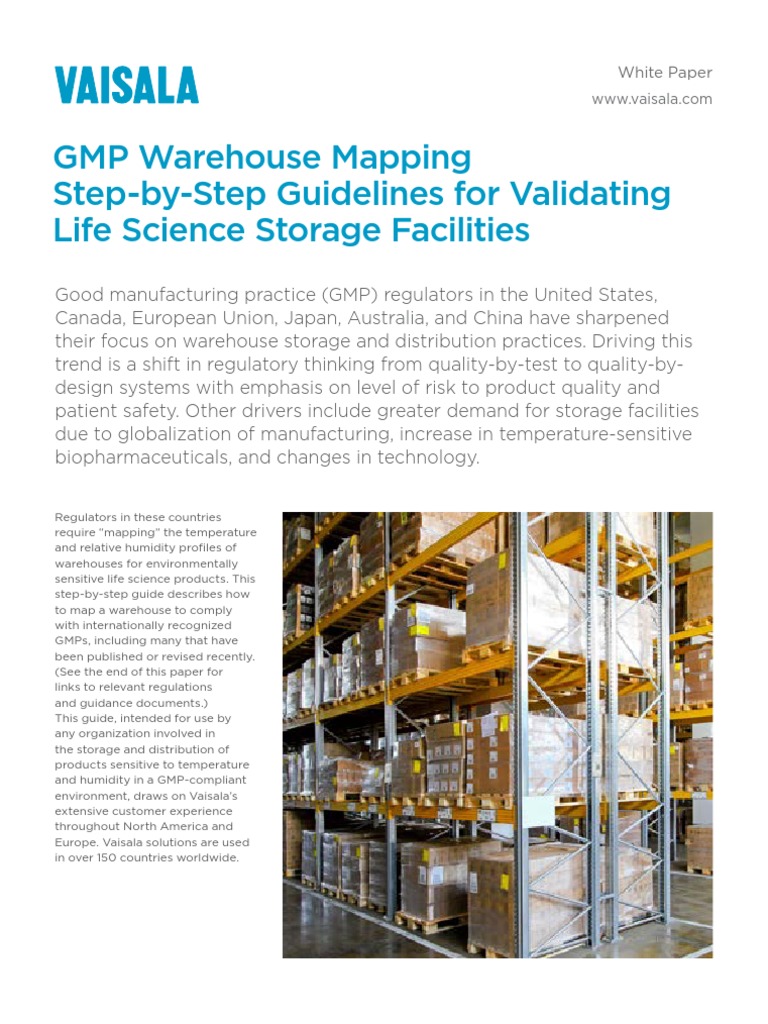 GMP warehouse mapping step by step guidelines PDF Calibration