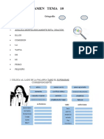 Examen Tema 10 Lengua