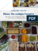 (Um Bônus para Você) Um Cardápio Completo Com Receitas Do Livro - SP