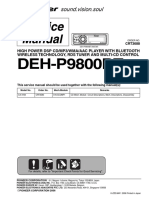 Pioneer Deh-P9800bt crt3688 SM