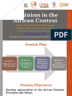 Session 4 - Feminism in The African Context