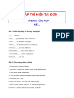 Bài Tập Thì Hiện Tại Đơn - Prep.vn Tổng Hợp