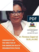 Dr Florence Duperval Guillaume Presented by the Government of the  Republic of Haiti