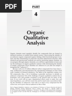 Qualitative Analysis of Organic Compounds