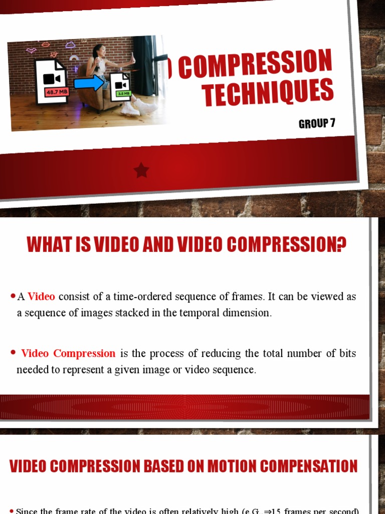 Basic Video Compression Technique Group 7s PDF