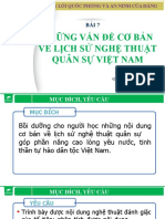 Những Vấn Đề Cơ Bản Về Lịch Sử Nghệ Thuật Quân Sự Việt Nam