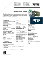 Jumo Midas DR Pressure Transmitter For Control Cabinet: Brief Description