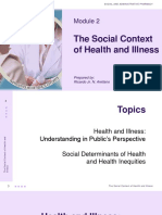 sc.M2.1.THE SOCIAL CONTEXT OF HEALTH AND ILLNESS - SAP