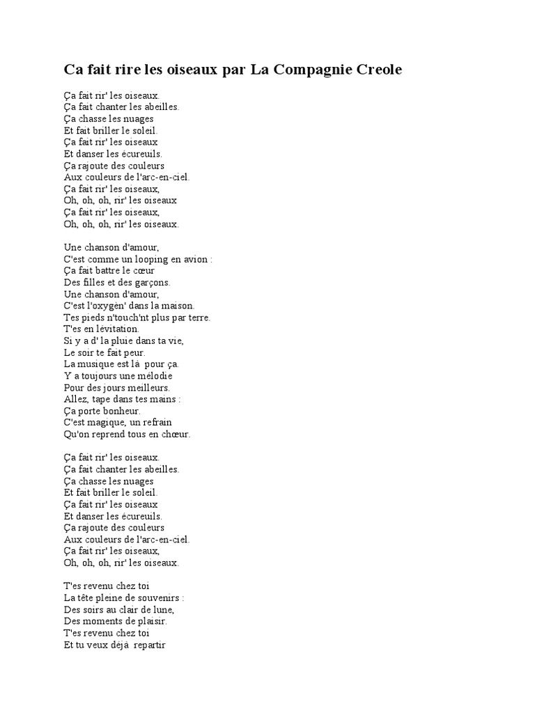 Ça Fait Rire Les Oiseaux PDF