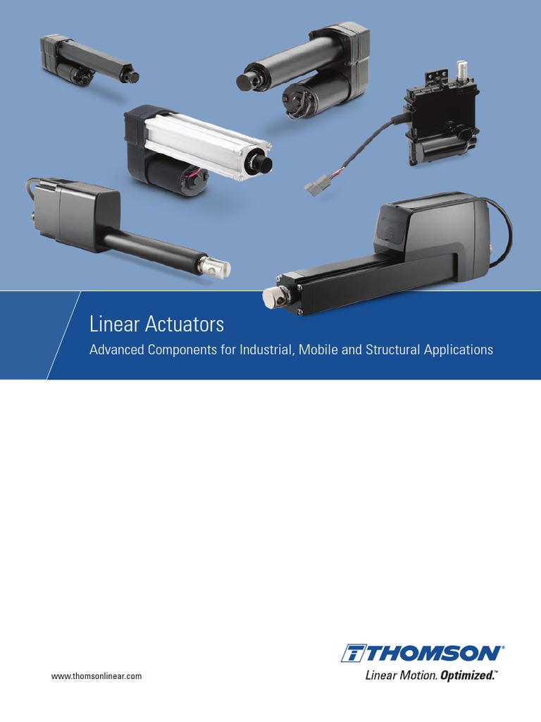Linear ActuatorThomson PDF Actuator Electric Motor
