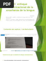 El Enfoque Comunicacional de La Enseñanza de La Lengua M. Marín