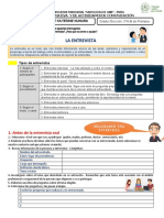 Ficha Entrev - Seman 2 - Exp 4 - Comun 5to - 2022