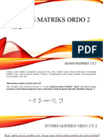 Invers Matriks Ordo 2 X 2