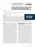 [Journal of the American Veterinary Medical Association] Development of Enhanced Recovery After Surgery (ERAS) protocols in veterinary medicine through a one-health approach_ the role of anesthesia and locoregional techniques