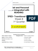 Sped TC Sps q1 Week 8 Worksheets 3 6 Pages