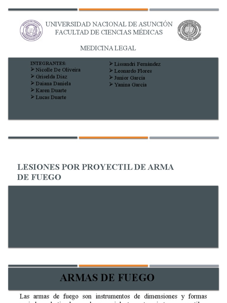 Lesiones por Proyectil de Arma de Fuego | PDF | Quemar | Armas de fuego