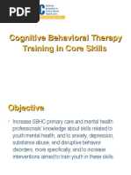 Cognitve Behavioral Therapy Training in Core Skills Presentation NASBHC