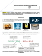 3°-4°medio - DIF3 - Química - Laboratorio de Reconocimiento de Reacciones Químicas - Unidad Pendientes 2021 - 2022