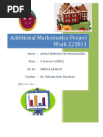 Download Additional Mathematics Project Work 2 2011 by Amirul Mukminin SN59704021 doc pdf