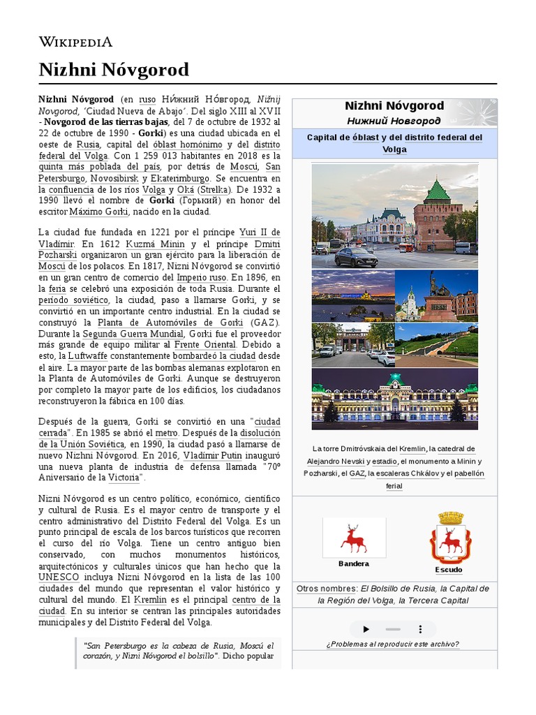 Nizhni Nóvgorod PDF