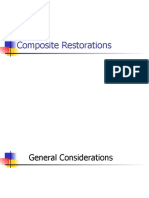 Composite Restorations General Considerations